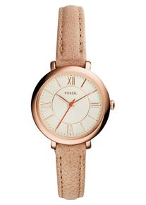 Fossil, Damen uhr, Hellbraun / Rosegold / Orangerot / Perlweiß