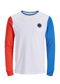 Jack & Jones JACK & JONES, Herren Shirt, Blau / Hellrot / Weiß