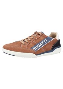 Bugatti, Herren Sneaker, Blau / Braun / Wei&szlig;