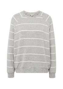 Tom Tailor Denim, Damen Pullover, Graumeliert / Weiß