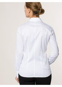 Eterna, Damen Langarm Bluse, Weiß