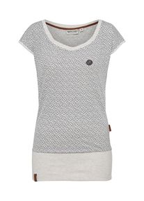 Naketano, Damen Shirt 'Inferno', Grau / Schwarz