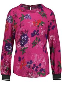 Gerry Weber, Damen Bluse, Grün / Cyclam / Dunkellila / Rot / Schwarz