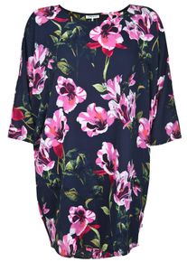 Zhenzi, Damen Tunika 'Filippa', Navy / Hellgr&uuml;n / Pink / Wei&szlig;