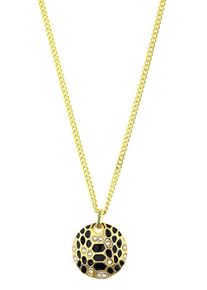 Guess, Damen Halskette, Gold / Schwarz