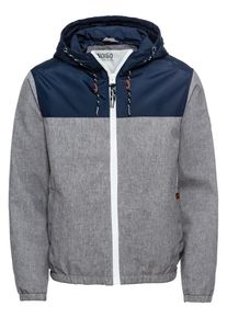 INDICODE JEANS, Herren Jacke 'Astell', Dunkelblau / Grau