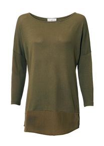 Heine, Damen Feinstrickpullover, Khaki