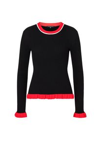 ONE MORE STORY, Damen Pullover, Rot / Schwarz