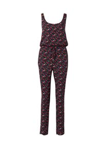 Tom Tailor Denim, Damen Jumpsuit, Kobaltblau / Rot / Weiß