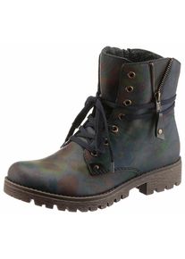 Rieker, Damen Schn&uuml;rboots, Dunkelblau