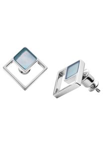 Skagen, Damen Ohrstecker 'Agnethe', Hellblau / Grau