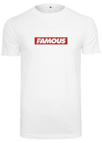 Mister Tee, Herren T-Shirt 'Famous', Rot / Weiß