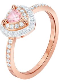 Swarovski, Damen Ring 'One 5470692', Rosegold / Rosa / Transparent