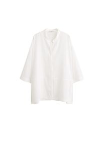 Violeta by Mango, Damen Bluse 'Silky4', Wei&szlig;