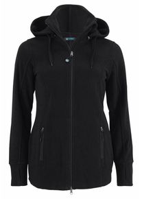 Polarino, Damen Fleecejacke, Schwarz