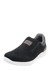 Rieker, Herren Slip-On-Sneaker aus Veloursleder, Schwarz