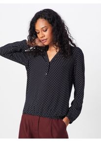 Esprit, Damen Tunika 'Bubblehem Bluse Punkte', Schwarz / Wei&szlig;