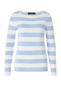 Hallhuber, Damen Pullover, Blau / Wei&szlig;