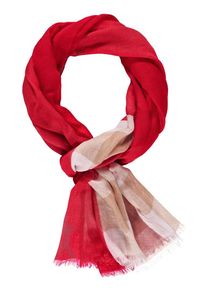 SAMOON, Damen Schal, Beige / Rot
