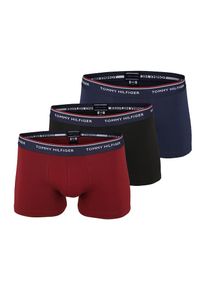 Tommy Hilfiger Underwear, Herren Boxershorts 'Trunk', Dunkelblau / Merlot / Schwarz