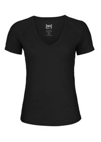 super.natural, Damen V-Shirt, Schwarz