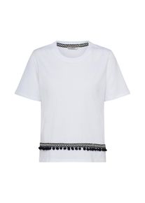 Only, Damen T-Shirt 'SELENA S/S JRS', Wei&szlig;