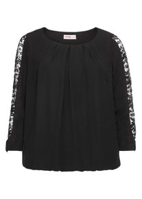sheego Style, Damen Tunika, Schwarz