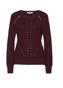 ABOUT YOU, Damen Pullover 'Pia', Bordeaux