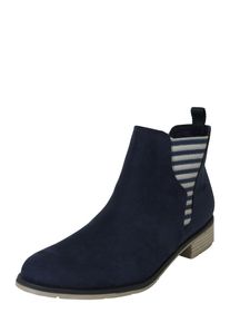 Marco Tozzi, Damen Chelsea Boots mit Streifendetail, Navy