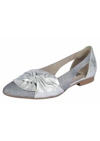 Gabor, Damen Slipper im Metallic-Look, Silber