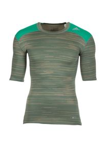 adidas Performance, Herren Trainingsshirt 'TechFit Base Graphic', Gr&uuml;n