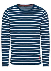 Pepe Jeans, Herren Pullover 'Bolly', Dunkelblau / Weiß