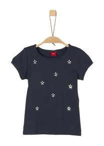 s.Oliver Junior, Mädchen T-Shirt, Nachtblau / Silber