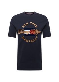 Tommy Hilfiger, Herren Shirt 'ICON RELAX FIT TEE', Dunkelblau / Gold