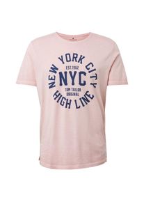 Tom Tailor, Herren T-Shirt, Altrosa