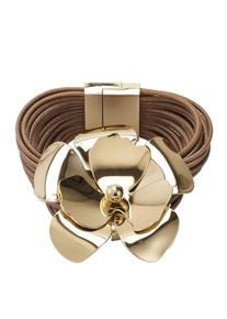 Heine, Damen Armband, Braun / Gold