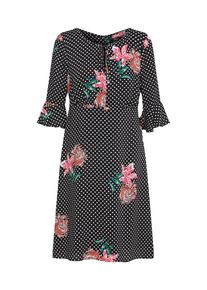 s.Oliver BLACK LABEL, Damen Kleid, Rosa / Schwarz / Weiß