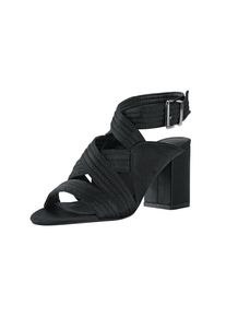 Heine, Damen Sandalette, Schwarz