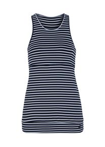 Curare Yogawear, Damen Top, Nachtblau / Wei&szlig;