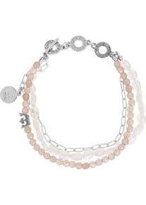 Sence Copenhagen, Damen Armband, Ros&eacute; / Silber / Perlwei&szlig;