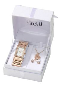 Firetti, Damen Armbanduhr 5-tlg. Set, Rosegold