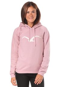 Cleptomanicx, Damen 'M&ouml;we 3' Kapuzenpullover, Altrosa / Wei&szlig;