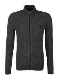 s.Oliver RED LABEL, Herren Strickjacke, Schwarzmeliert