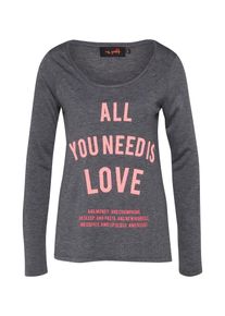 miss goodlife, Damen Langarmshirt, Grau