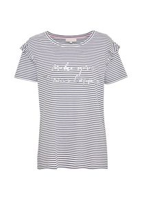talkabout, Damen T-shirt, Nachtblau / Weiß
