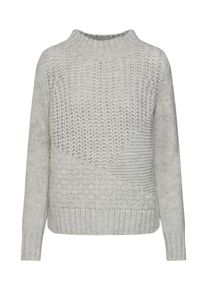 re.draft, Damen Pullover, Hellgrau / Graumeliert