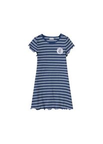 Eat ants by Sanetta, Mädchen Jerseykleid, Blau / Weiß