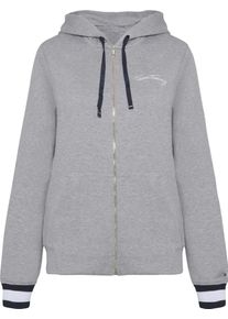 Tommy Hilfiger, Damen Sweatjacke 'MIDNIGHT', Navy / Hellgrau / Wei&szlig;