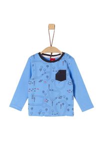 s.Oliver Junior, Mädchen Longsleeve, Blau / Marine / Rot