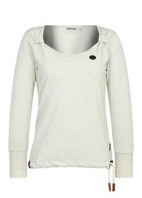 Naketano, Damen Sweatshirt 'Big Dudelsack Flavour', Beigemeliert
